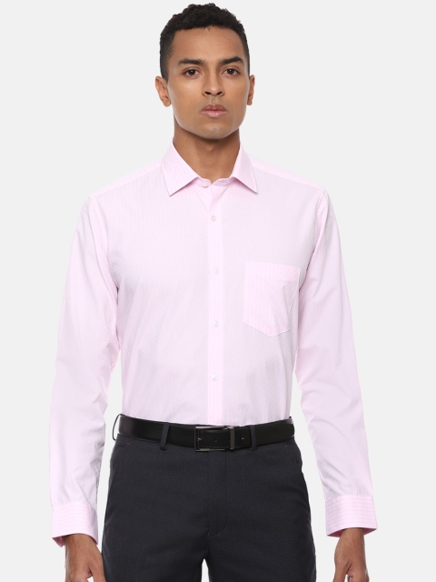 

Van Heusen Men Pink Regular Fit Solid Casual Shirt