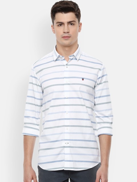 

Louis Philippe Sport Men White Slim Fit Striped Casual Shirt