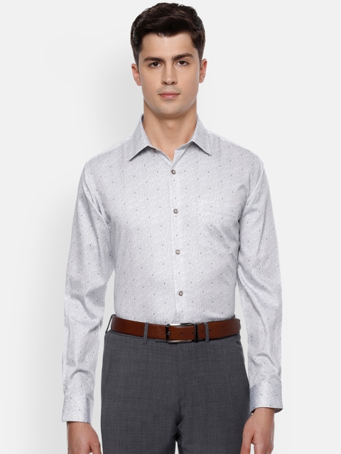 

Van Heusen Men White Regular Fit Printed Casual Shirt