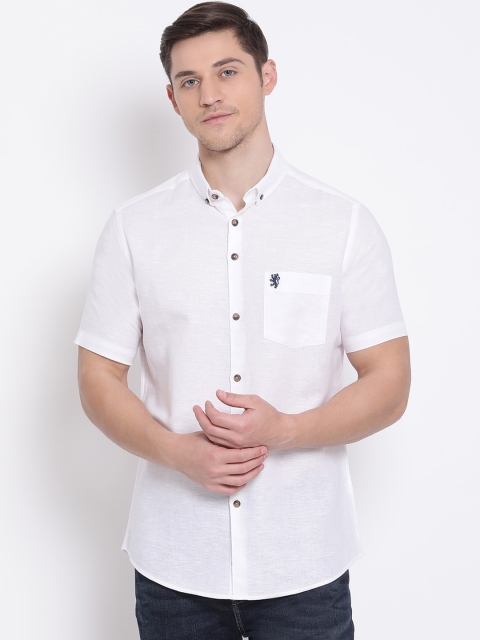 

Red Tape Men White Regular Fit Solid Casual Shirt
