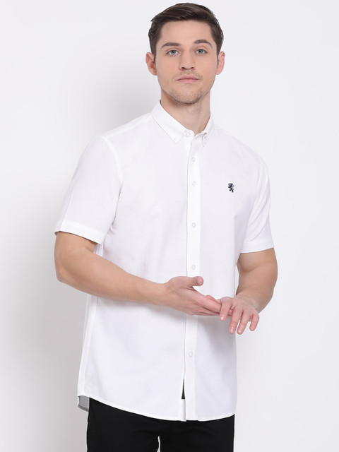

Red Tape Men White Regular Fit Solid Casual Shirt