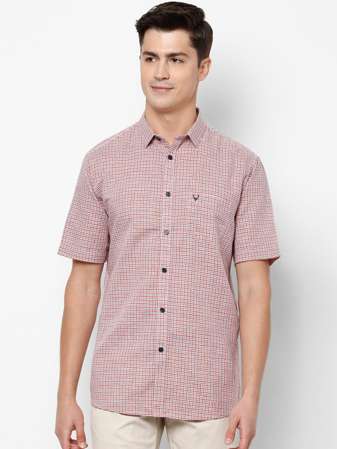 

Allen Solly Men White Slim Fit Checked Casual Shirt