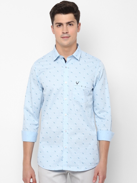 

Allen Solly Men Blue Slim Fit Printed Casual Shirt