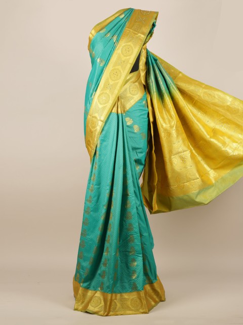 

Pothys Green Woven Design Art Silk Saree