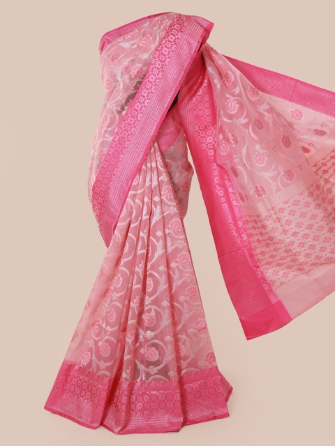 

Pothys Pink Woven Design Tissue Saree