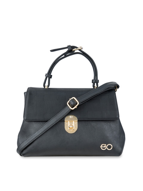 

E2O Black Solid Satchel