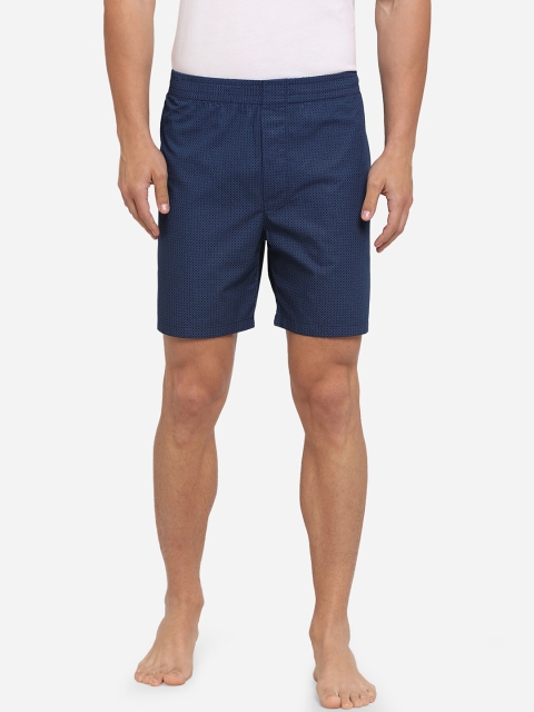 

JADE BLUE Men Blue Solid Regular Fit Sports Shorts
