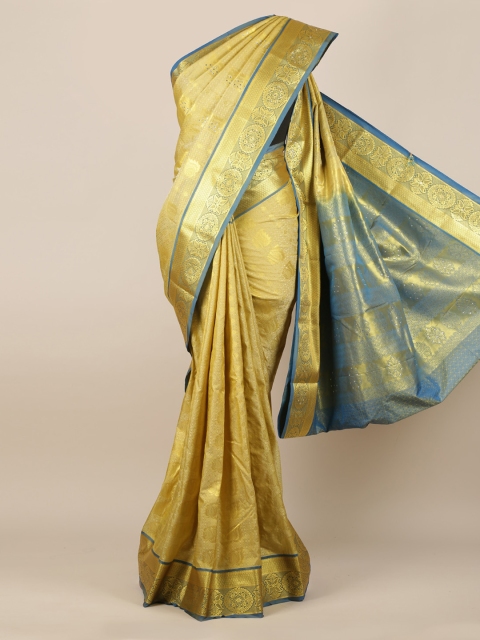 

Pothys Gold-Toned Woven Design Art Silk Saree