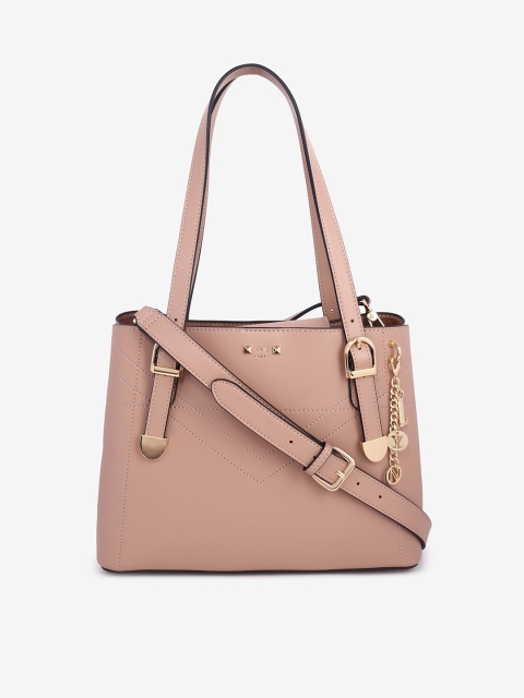 

LYN Pink Solid Handheld Bag