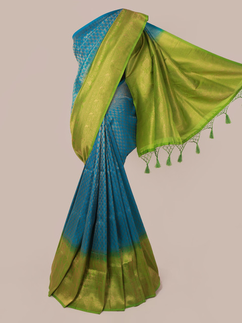 

Pothys Blue Woven Design Art Silk Saree