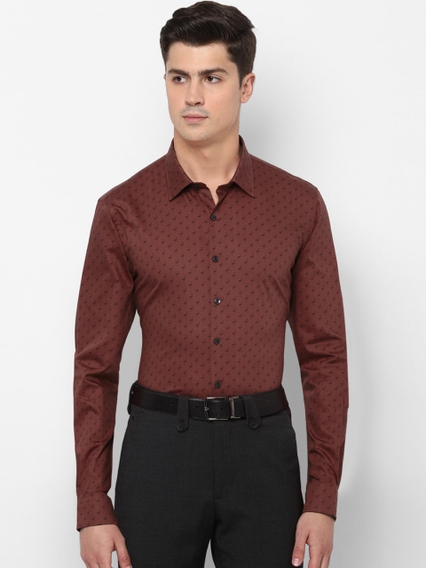 

SIMON CARTER LONDON Men Brown Regular Fit Printed Casual Shirt