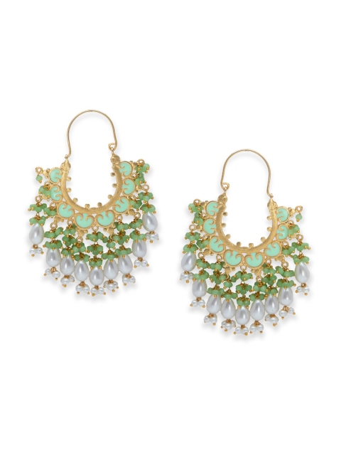 

Biba Sea Green Contemporary Chandbalis