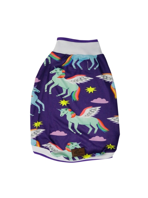 

Pawsindia Purple & Blue Unicorns Printed Dog T-Shirt