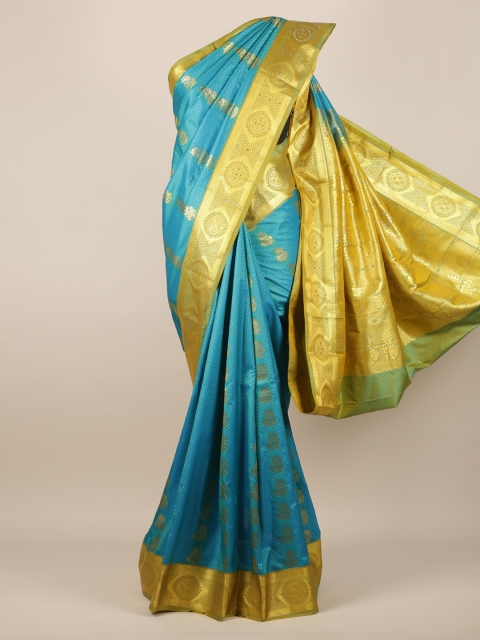 

Pothys Blue Woven Design Art Silk Saree