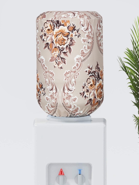 

Cortina Beige & Brown Printed Water Dispenser Cover