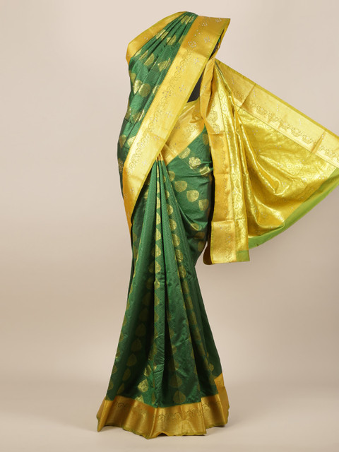 

Pothys Green Woven Design Art Silk Saree