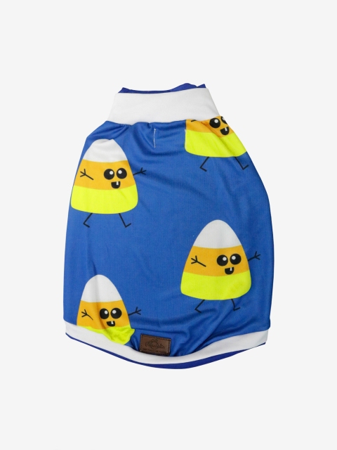 

Pawsindia Blue & Yellow Candyman Printed Dog T-Shirt