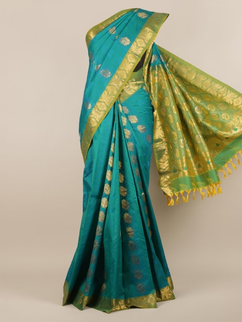 

Pothys Green Woven Design Pure Silk Saree