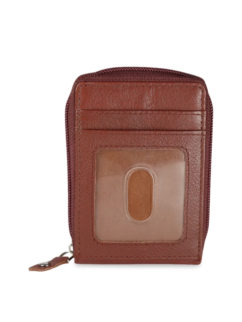 

Style SHOES Unisex Brown Solid Card Holder
