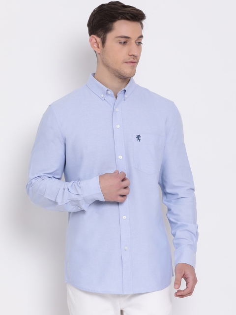 

Red Tape Men Blue Regular Fit Solid Casual Shirt