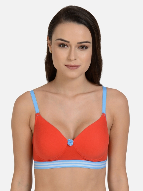 

mod & shy Orange Solid Non-Wired Lightly Padded Everyday Bra MS166M