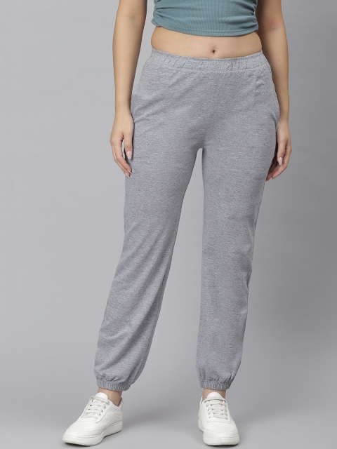 

Kotty Women Grey Solid Straight-Fit Joggers
