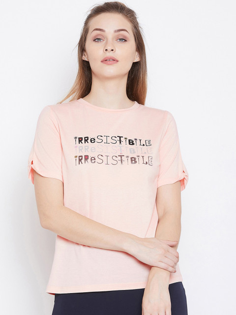 

Camla Pink Printed Regular Top