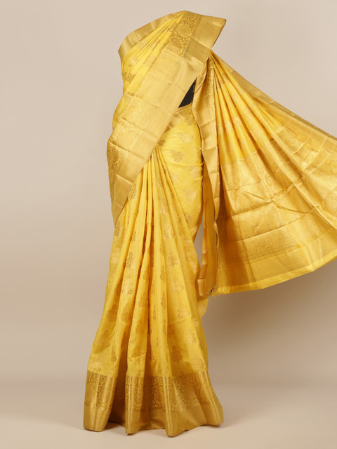 

Pothys Yellow Woven Design Saree