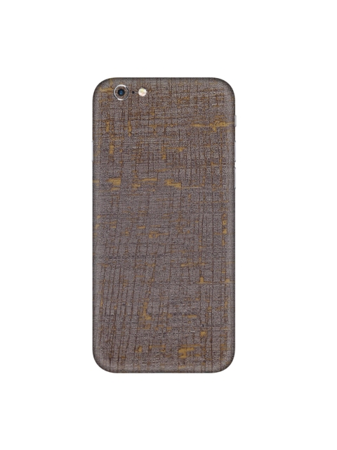 

Trendy Skins Grey & Gold-Toned Vintage Fabric Pattern iPhone 6s Plus Mobile Skin