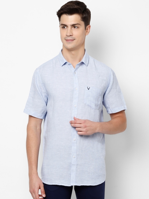 

Allen Solly Men Blue Slim Fit Solid Casual Shirt