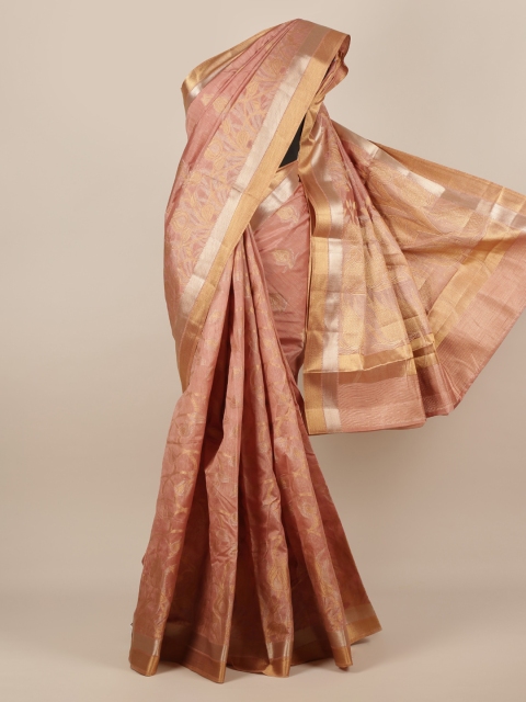 

Pothys Copper-Toned Woven Design Saree