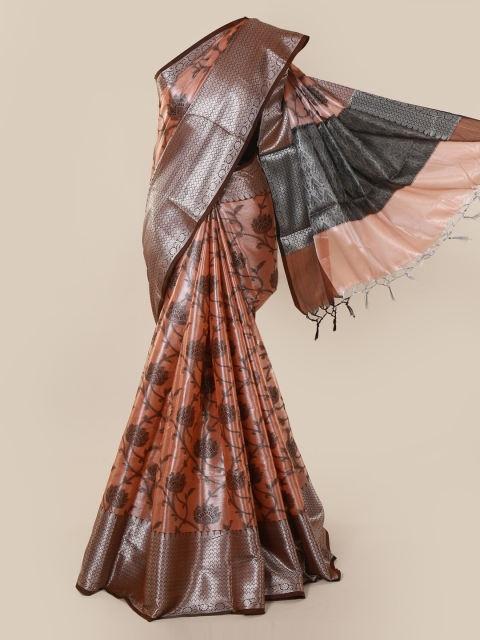 

Pothys Peach-Coloured Woven Design Tissue Saree
