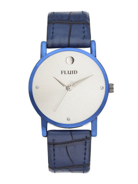 

FLUID Women Blue & Cream-Coloured Leather Analogue Watch FL-787L-GRY01