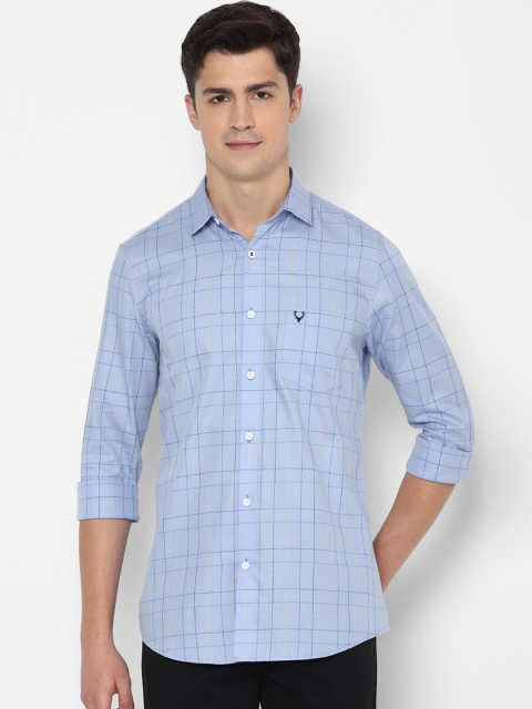 

Allen Solly Men Blue Slim Fit Checked Casual Shirt