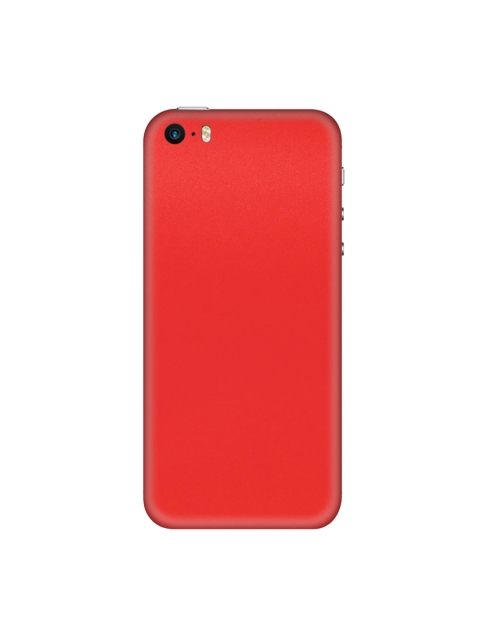 

Trendy Skins Unisex Red Solid Matte Pattern iPhone SE Phone Sheet Skin, Coral