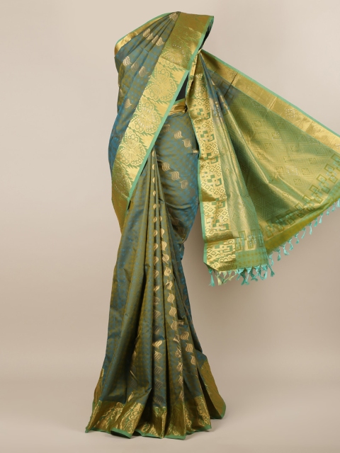 

Pothys Blue Woven Design Pure Silk Saree