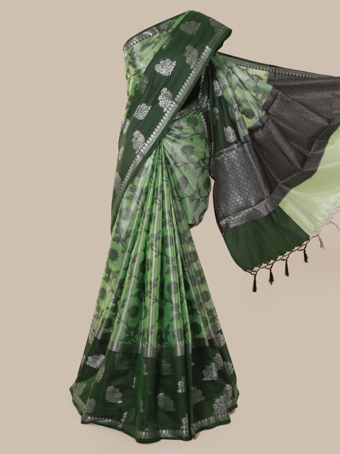

Pothys Green Woven Design Tissue Saree