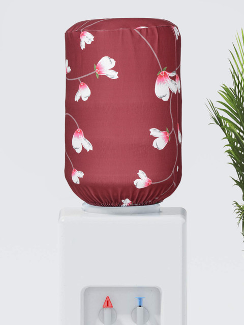 

Cortina Maroon & White Printed Water Dispenser Cover