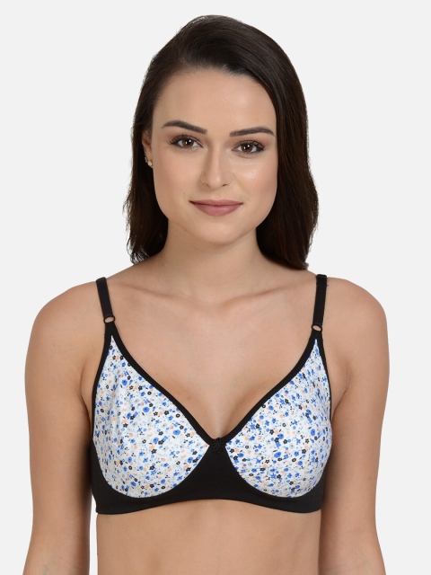

mod & shy Black & White Non-Wired Non Padded Everyday Bra MS169M