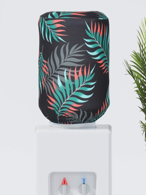 

Cortina Black & Green Printed Water Dispenser Cover