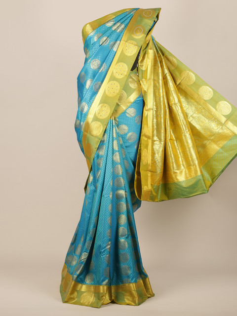 

Pothys Blue Woven Design Art Silk Saree