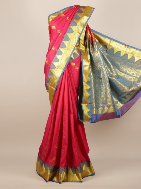 

Pothys Pink & Gold-Coloured Art Silk Woven Design Saree