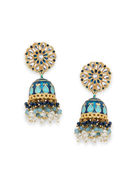

Biba Blue Contemporary Jhumkas