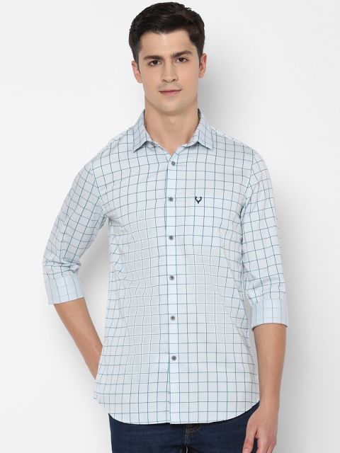 

Allen Solly Men Blue Slim Fit Checked Casual Shirt
