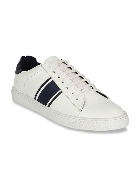 

Carlton London Men White Striped Sneakers