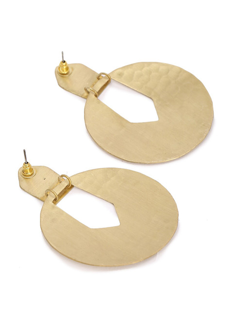 

FOREVER 21 Gold-Toned Contemporary Drop Earrings