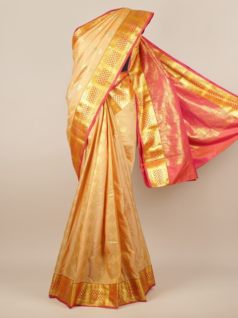 

Pothys Beige Woven Design Art Silk Saree