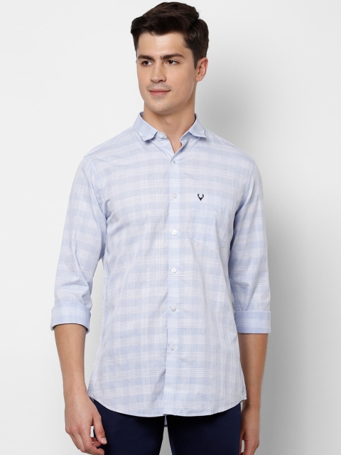 

Allen Solly Men Blue Slim Fit Checked Casual Shirt