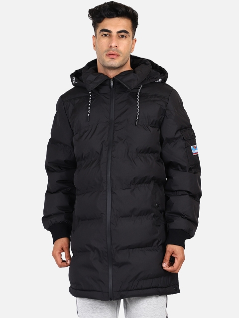hummel Men Black Solid Parka