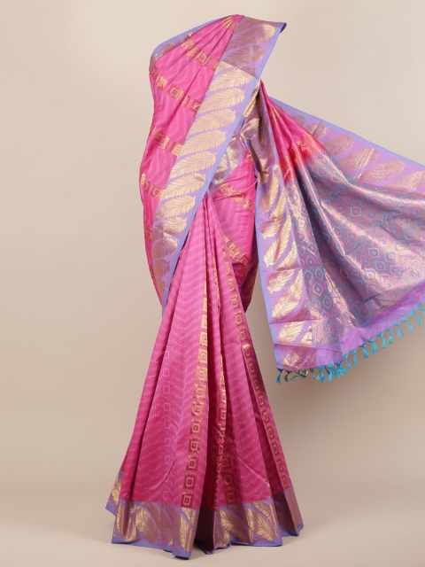 

Pothys Pink Woven Design Pure Silk Saree